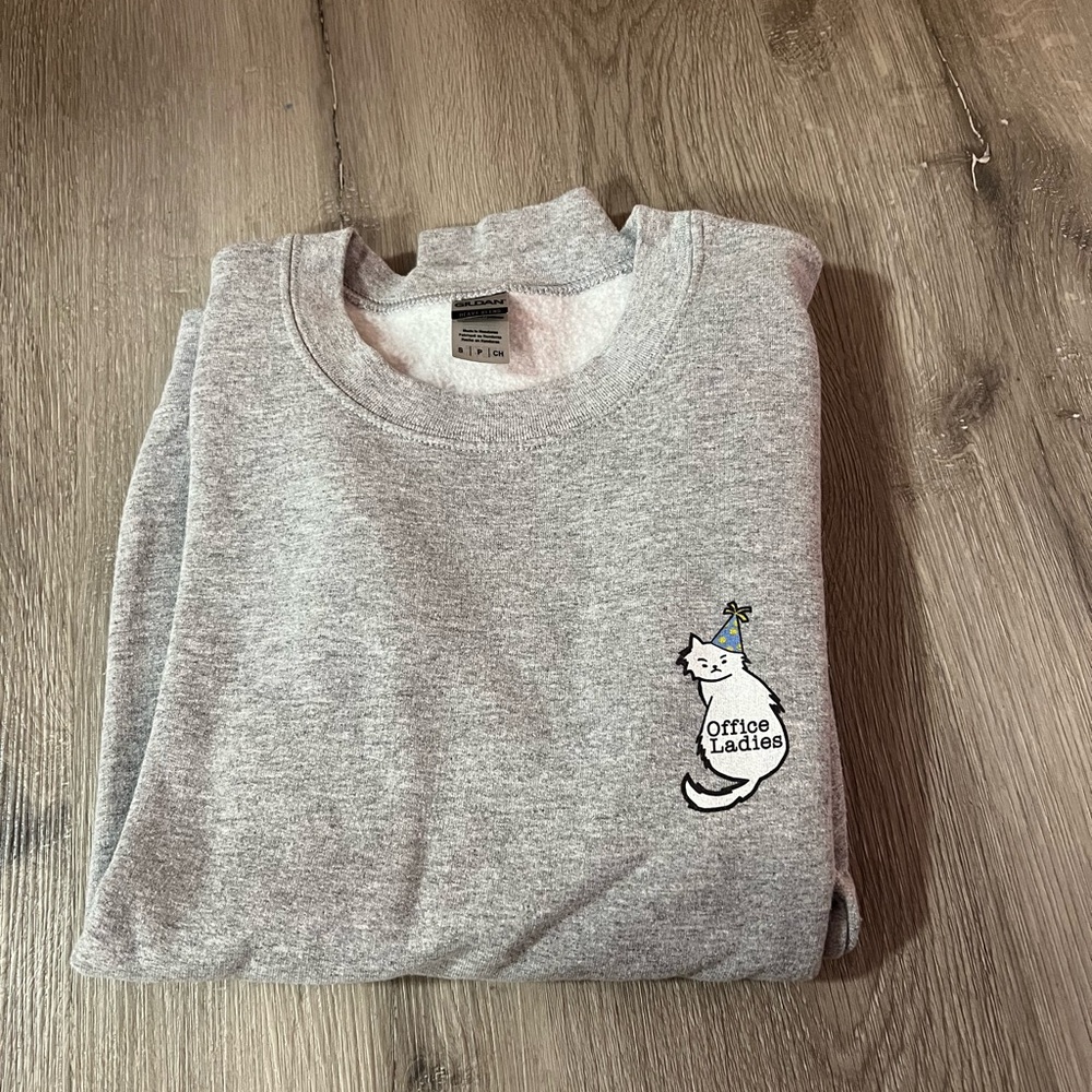Gray Office Ladies Sweatshirt